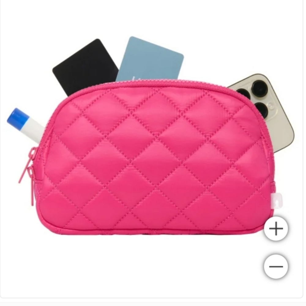 Lolë Unisex Quilted Belt Bag / Sling Bag, nw, Pink - Picture 5 of 6